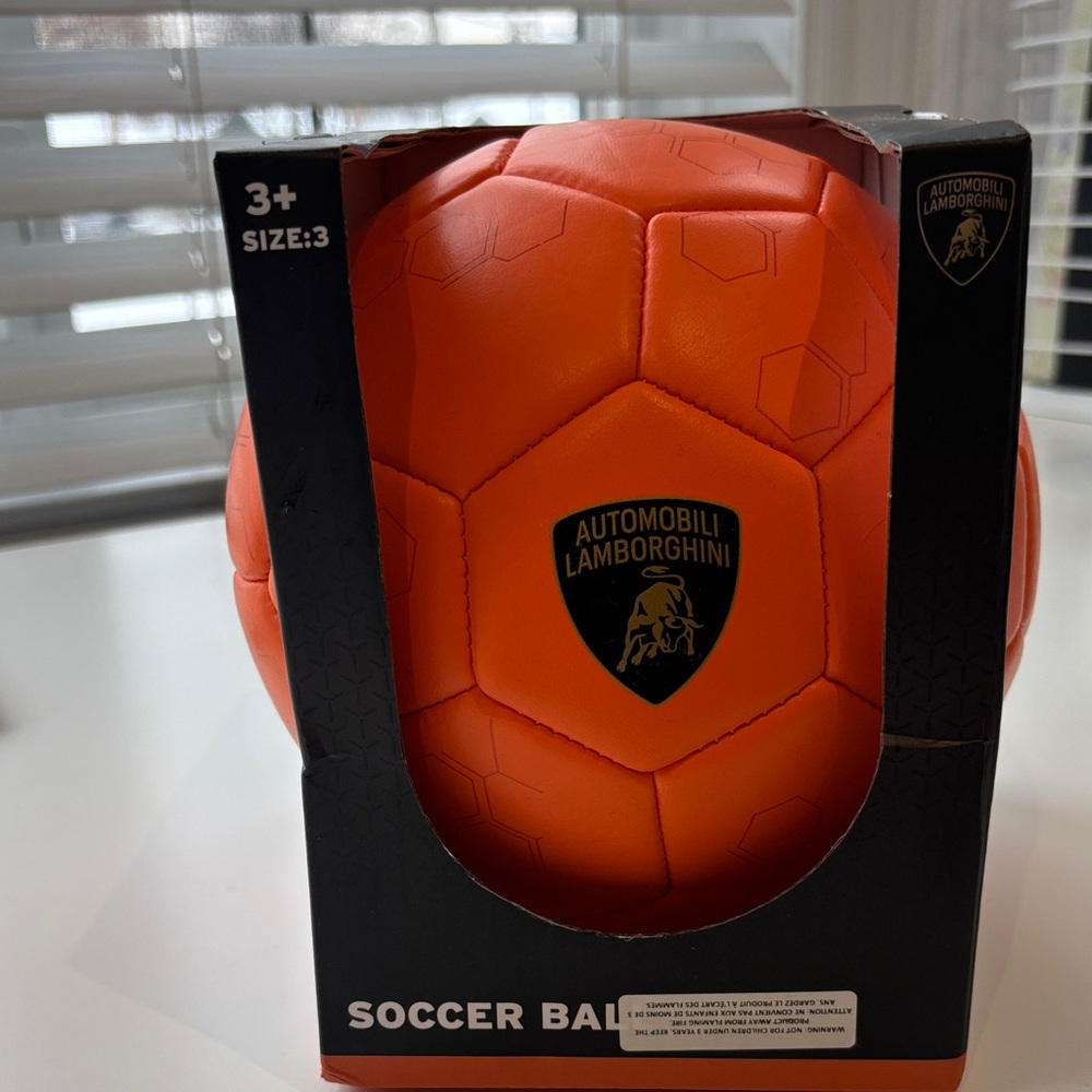 Lamborghini Bright Orange Soccer Ball